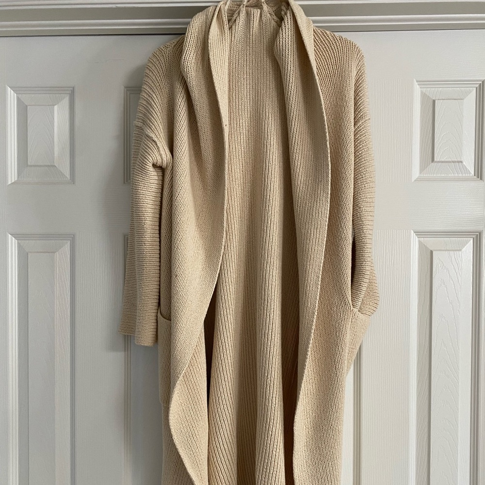 Lauren Manoogian Long Shawl Cardigan~Rare and Handmade in Peru. Size 0/S
